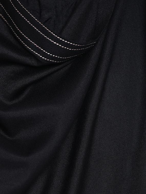 black rayon long kurta - 14961380 - Zoom Image - 4