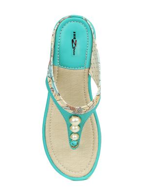 green toe separator sandal - 14962157 - Standard Image - 4