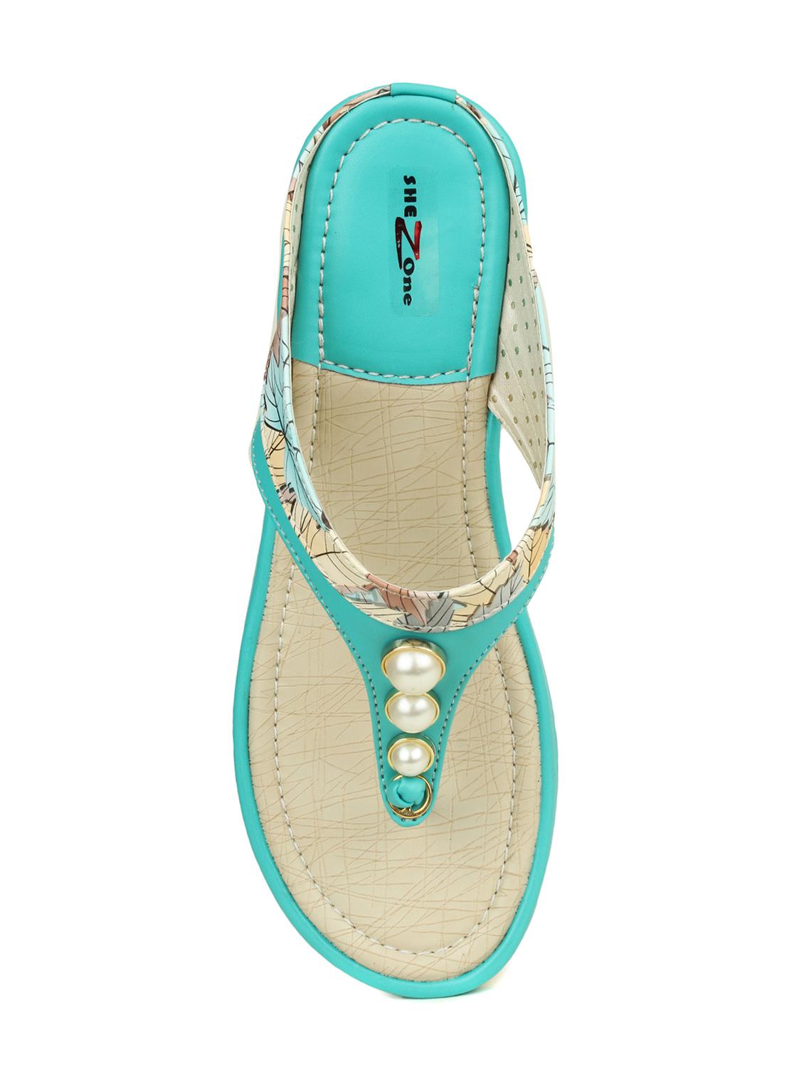 green toe separator sandal - 14962157 - Zoom Image - 4