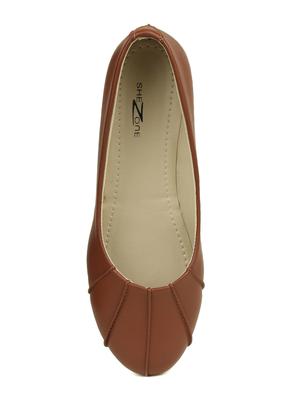 brown slip on ballerina - 14962167 - Standard Image - 4