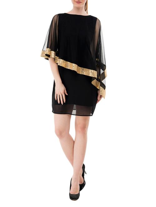 sequins detail cape dress - 14964130 - Standard Image - 1