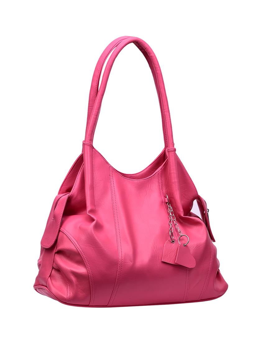 pink leatherette handbag - 14964994 - Zoom Image - 4