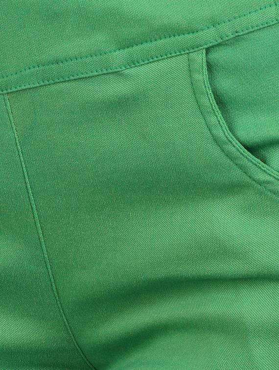 solid green cotton lycra jegging - 14965804 - Zoom Image - 4