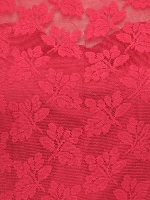 embroidered mesh asymmetric hem dress - 14966351 - Standard Image - 4