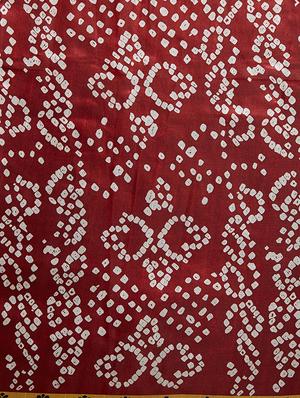 red bandhani saree with blouse - 14967421 - Standard Image - 4