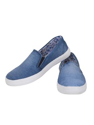 blue plimsolls casual shoe - 14968313 - Standard Image - 4