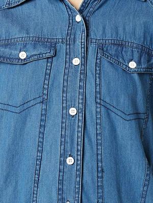blue denim summer jacket - 14970070 - Standard Image - 4