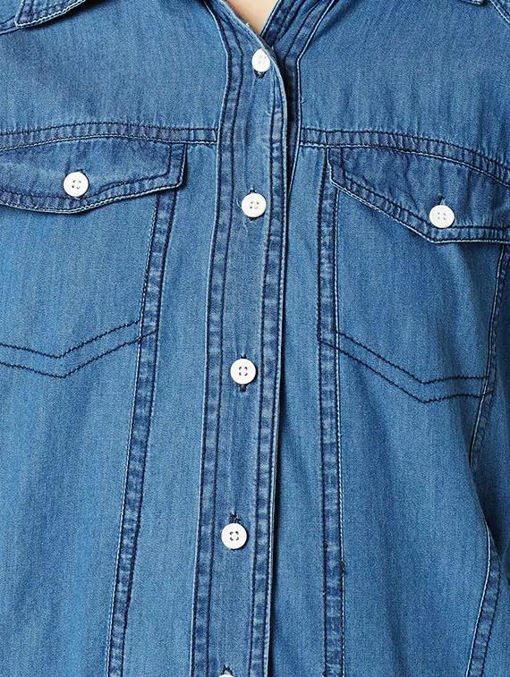 blue denim summer jacket - 14970070 - Zoom Image - 4