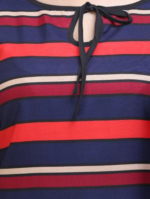 navy blue striped top - 14970809 - Standard Image - 4