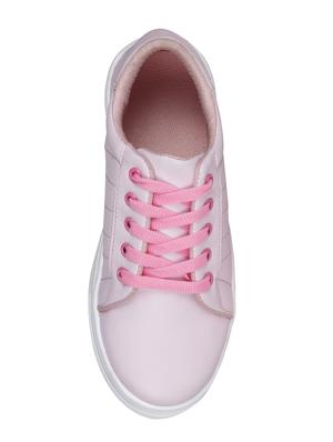 pink lace-up sneaker - 14973268 - Standard Image - 4