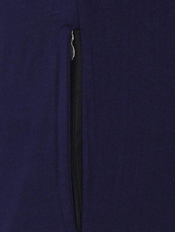 navy blue cotton full length track pant - 14974193 - Zoom Image - 4
