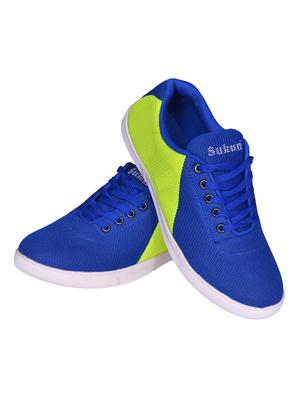 blue mesh lace up sneaker - 14981426 - Standard Image - 4