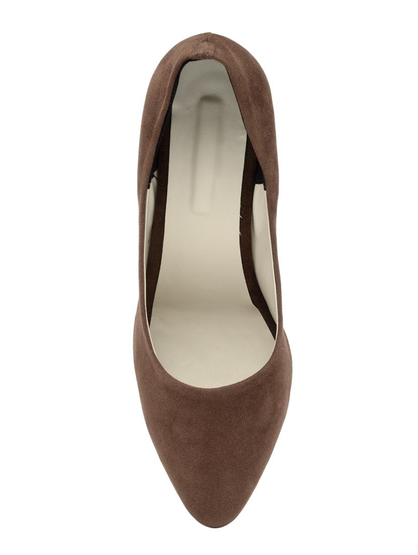 brown suede slip on pumps - 14984122 - Zoom Image - 4