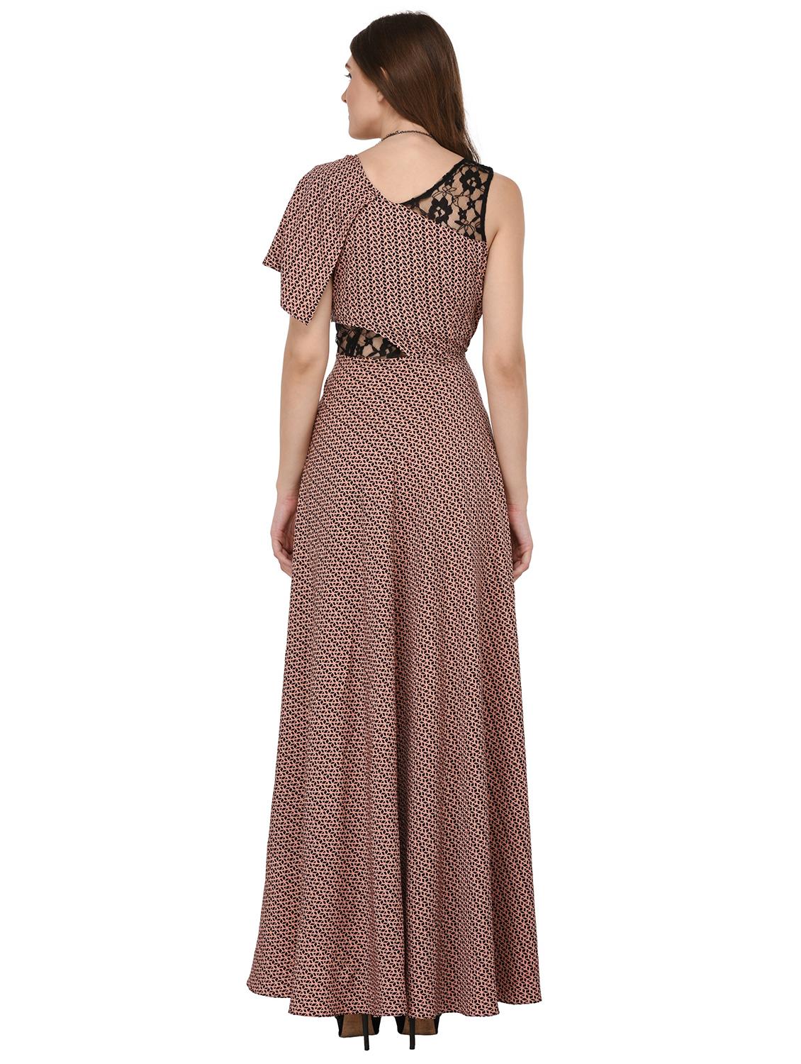 lace detailed asymmetric gown - 14985820 - Zoom Image - 4