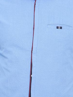 blue cotton casual shirt - 14986935 - Standard Image - 4