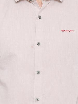beige cotton casual shirt - 14986985 - Standard Image - 4