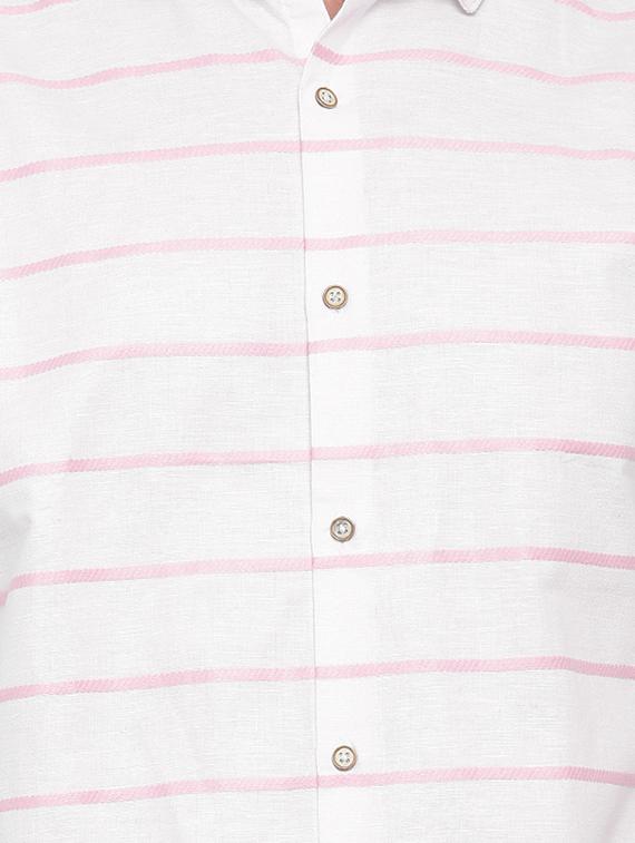 white cotton casual shirt - 14986992 - Zoom Image - 4