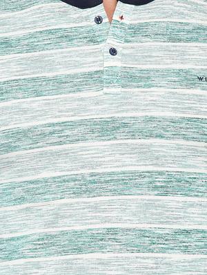 green viscose striped t-shirt - 14987107 - Standard Image - 4