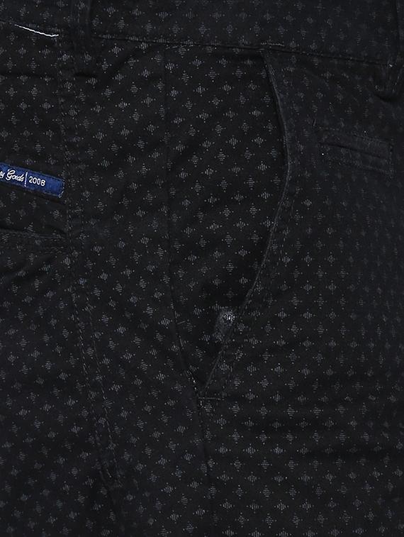 black cotton shorts - 14987143 - Zoom Image - 4