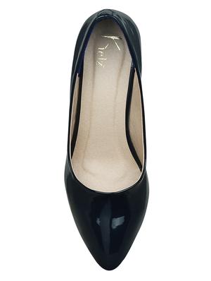 blue patent slip on pumps - 14987373 - Standard Image - 4