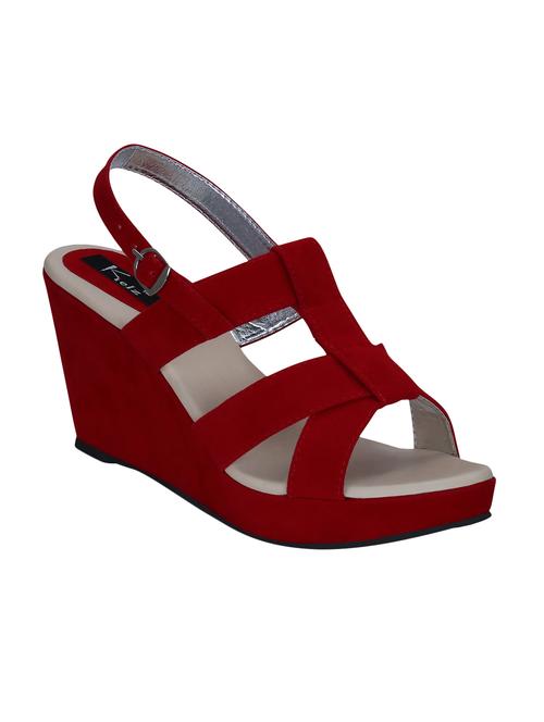 Kielz-Red-Wedge-Sandals - 14987399 - Standard Image - 1