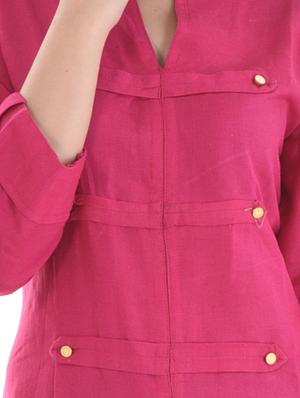 pink rayon kurta - 14987847 - Standard Image - 4