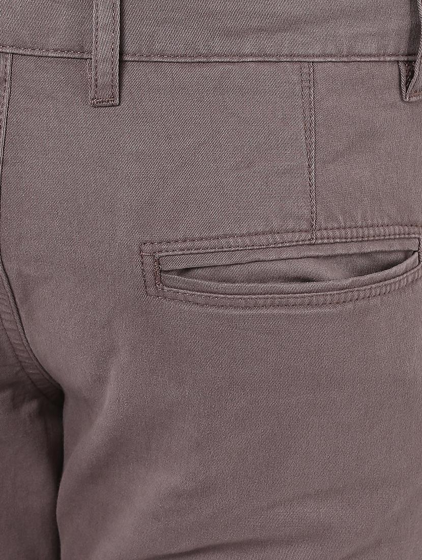 grey cotton chinos - 14990189 - Zoom Image - 4