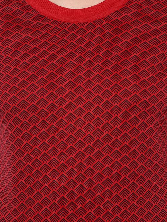 red cotton printed pullover - 14991806 - Zoom Image - 4
