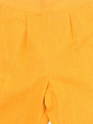 white cotton kurta pant set - 14992846 - Standard Image - 4