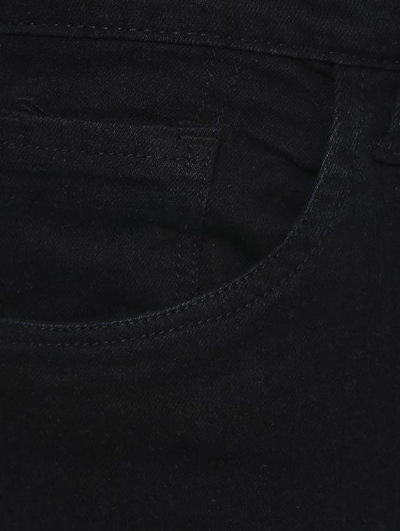 black cotton distressed jeans - 14993722 - Zoom Image - 4