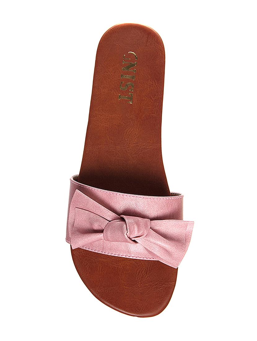 pink faux leather slides - 14996549 - Zoom Image - 4