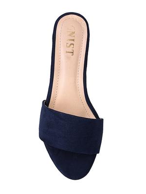 navy slip on sandal - 14996576 - Standard Image - 4