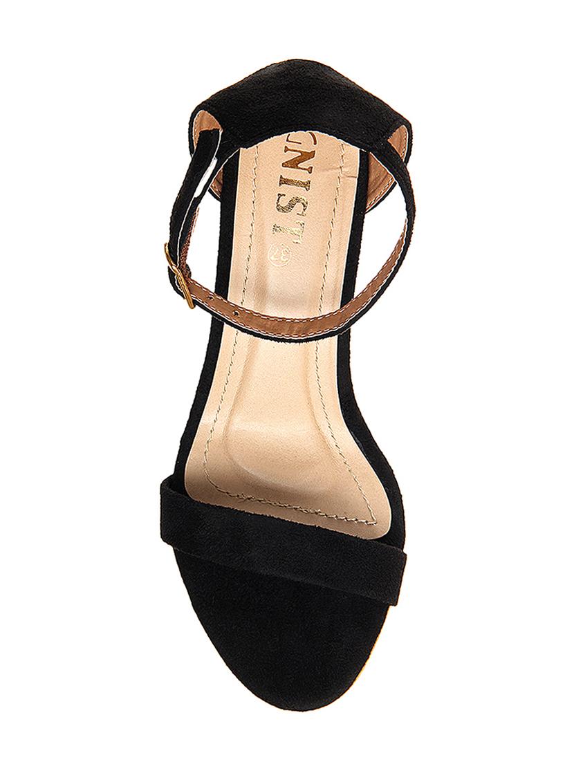black suede ankle strap sandals - 14996591 - Zoom Image - 4