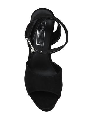 black patent leather ankle strap sandals - 14997639 - Standard Image - 4