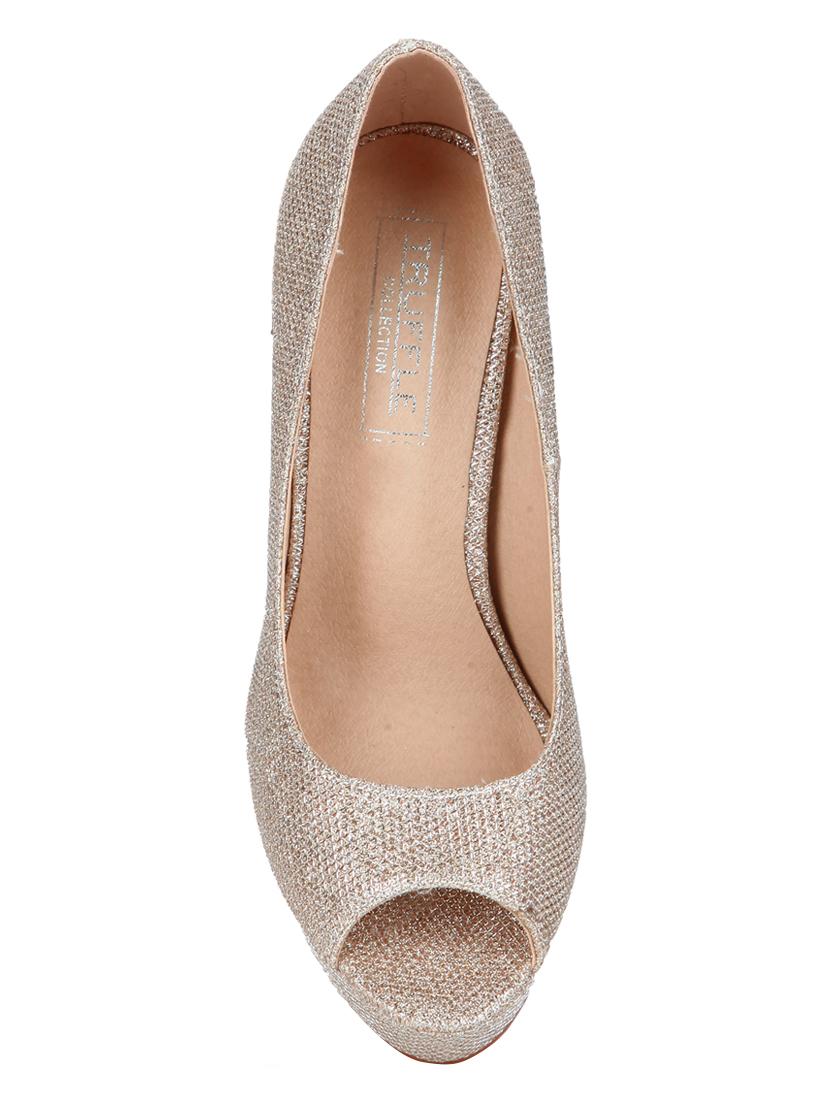 gold patent leather platforms sandals - 14997645 - Zoom Image - 4