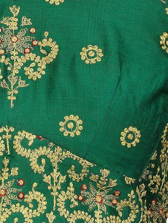 Fuchsia Designs green embroidered blouse - 14999487 - Zoom Image - 4