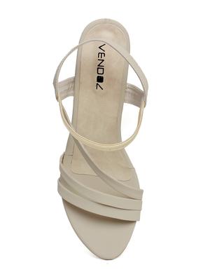 nude back strap sandal - 15001358 - Standard Image - 4