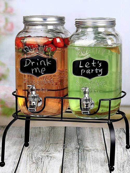 MASON JAR Dispenser Glass Pitcher 3 Lt - 15002087 - Very Small Image - 1
