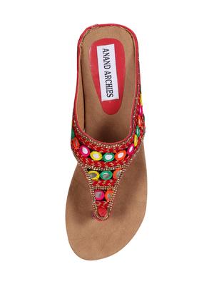 red toe separator sandals - 15004006 - Standard Image - 4