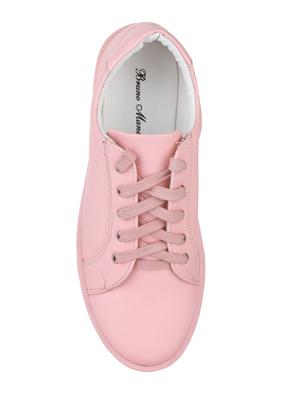 pink faux leather laceup sneakers - 15004133 - Standard Image - 4