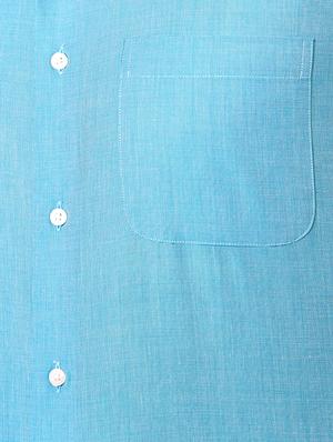 blue cotton blend formal shirt - 15007115 - Standard Image - 4