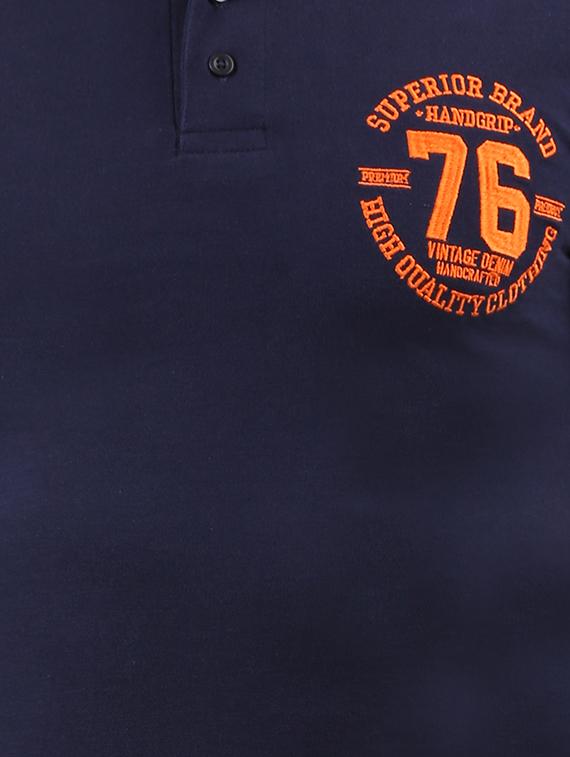 navy blue cotton t-shirt - 15007894 - Zoom Image - 4