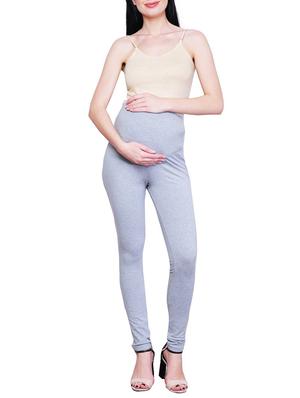 grey solid maternity wear leggings - 15007933 - Standard Image - 4