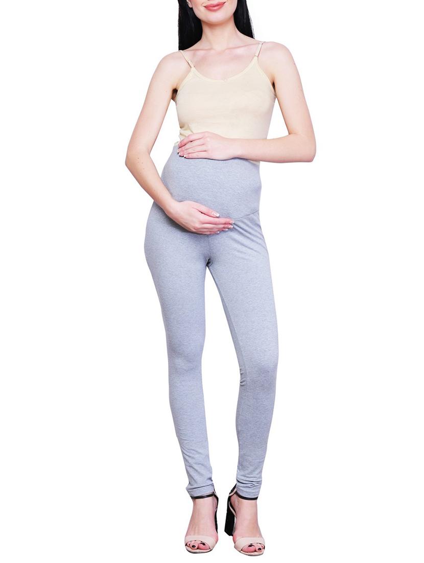 grey solid maternity wear leggings - 15007933 - Zoom Image - 4