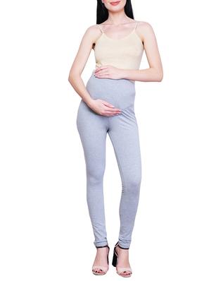 blue solid maternity wear leggings - 15007937 - Standard Image - 4