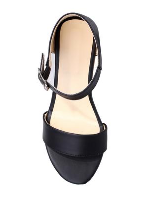 black ankle strap sandal - 15009138 - Standard Image - 4