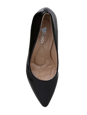 black patent leather slip on pumps - 15011608 - Standard Image - 4