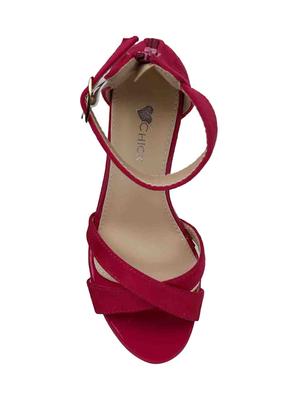 pink suede closed back sandals - 15011627 - Standard Image - 4