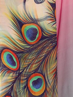 Conversational printed saree with blouse - 15012208 - Standard Image - 4