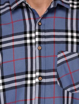 grey cotton casual shirt - 15012916 - Standard Image - 4